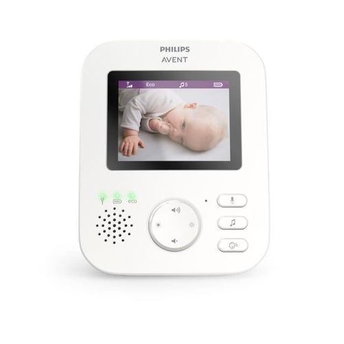 PHILIPS AVENT SCD833/26 Ecoute bébé Vidéo connecté - Mode Smart Eco - Jusqu'a 10h d'autonomie - Photo n°3; ?>