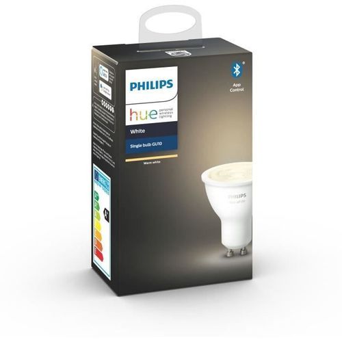 PHILIPS HUE Ampoule White - 5,5 W - GU10 - Bluetooth - Photo n°2; ?>
