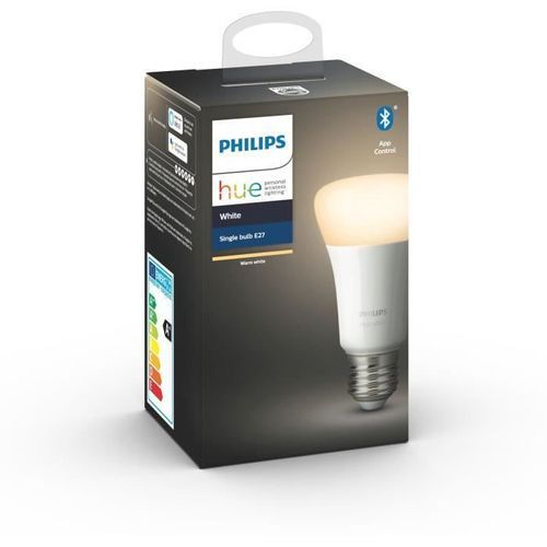PHILIPS HUE Ampoule White - 9,5 W - E27 - Bluetooth - Photo n°2; ?>