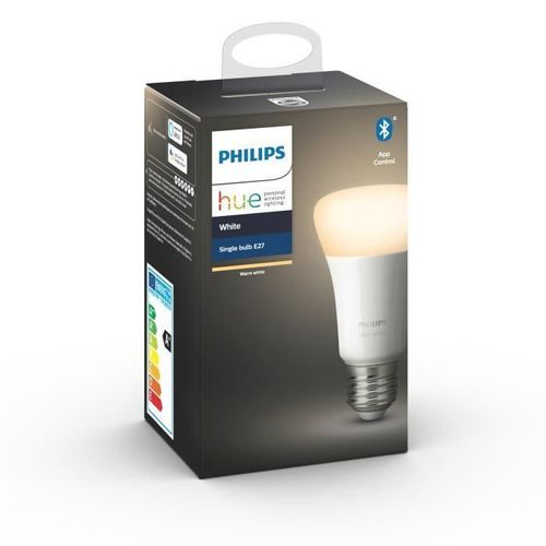 PHILIPS HUE Ampoule White - 9,5 W - E27 - Bluetooth - Photo n°3; ?>