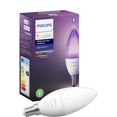 Philips Hue White & Color Ambiance flamme E14 x1 - Photo n°2; ?>