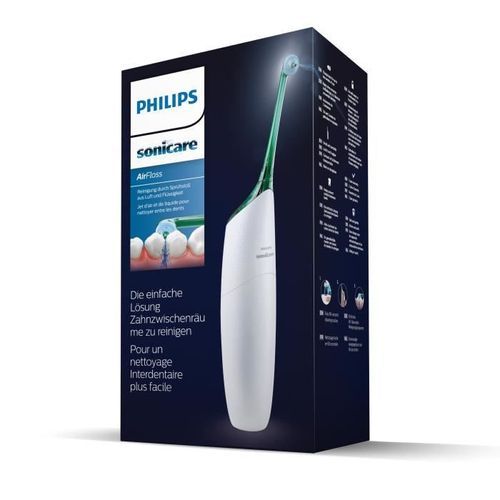PHILIPS SONICARE HX8261/01 AirFloss 1.5 - Interdentaire rechargeable - blanc - Photo n°3; ?>