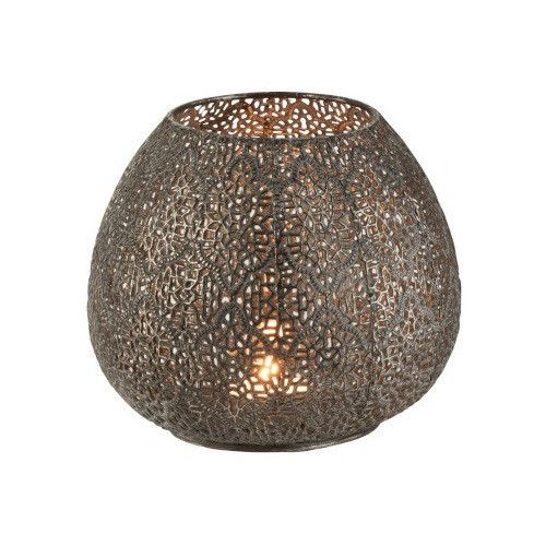 Photophore métal noir Liray H 15 cm - Photo n°2; ?>