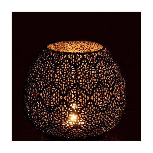 Photophore métal noir Liray H 15 cm - Photo n°3; ?>