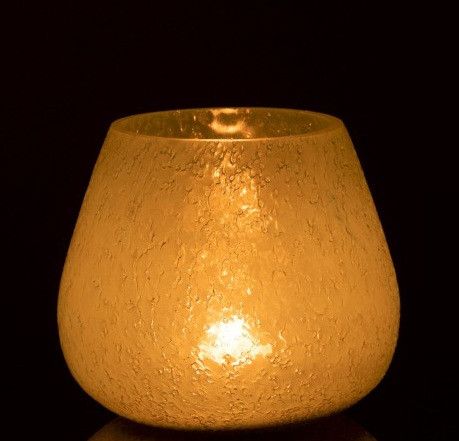 Photophore Verre Relief Bleu Azura H 14 Cm 13 Photophore verre relief bleu Azura H 14 cm - Photo n°3; ?>