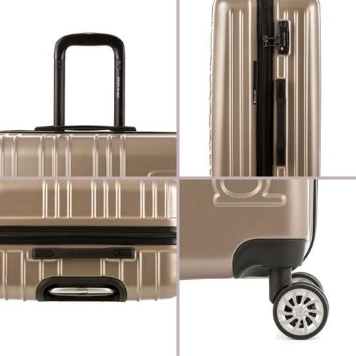 PIERRE CARDIN Valise Grande Taille - 75 cm - 8 Roues - Champagne - Photo n°3; ?>