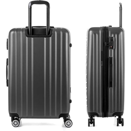 PIERRE CARDIN Valise Grande Taille - 75 cm - 8 Roues - Gris foncé - Photo n°2; ?>