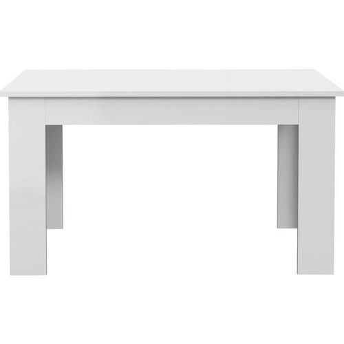 PILVI Table a manger - Blanc - L 140 x I90 x H 75 cm - Photo n°2; ?>