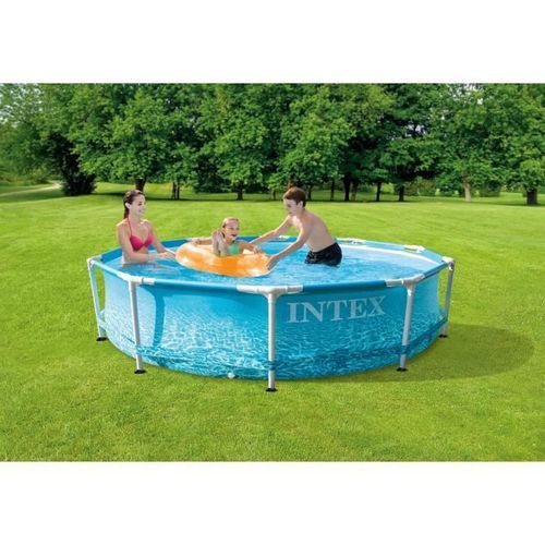 Piscine hors-sol tubulaire INTEX Ocean - Rond - (ø)3,05 x (h)0,76 m - Photo n°3; ?>