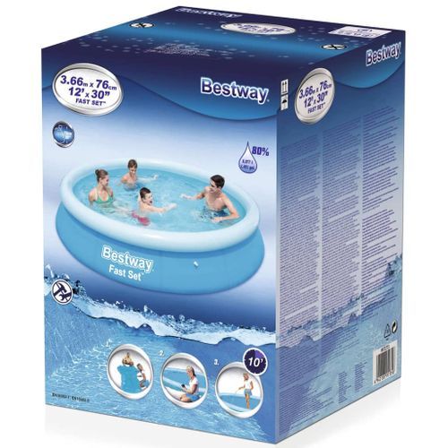 Piscine ronde gonflable Fast Bestway 305x76cm - Photo n°3; ?>