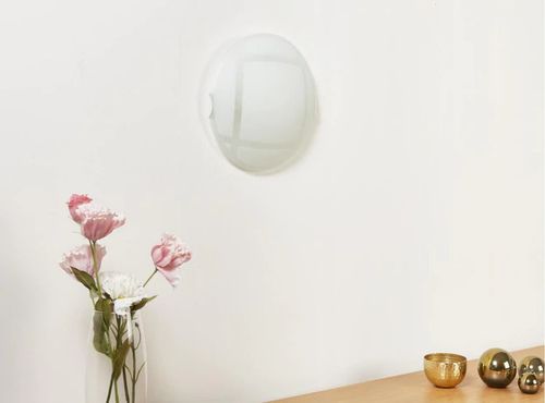 Plafonnier verre rond blanc Ethan 30 x 30 cm - Photo n°2; ?>