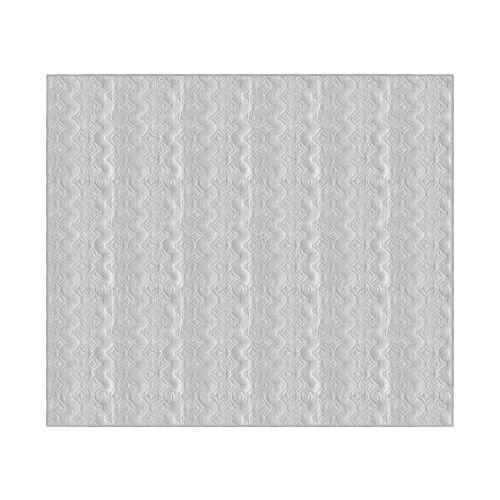 Plaid classique en coton gris et blanc Buse - Photo n°2; ?>