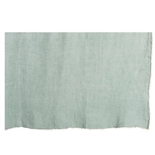 Plaid délavé tissu coton vert menthe Uchi - Photo n°2; ?>