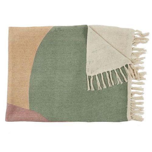 Plaid Poesie Formelle M6 - 120 x 150 cm - Coton - Multicolore - HOME DECO FACTORY - Photo n°3; ?>