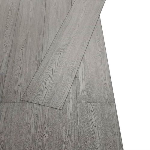 Planche de plancher PVC autoadhésif 5,02 m² 2 mm Gris foncé - Photo n°2; ?>