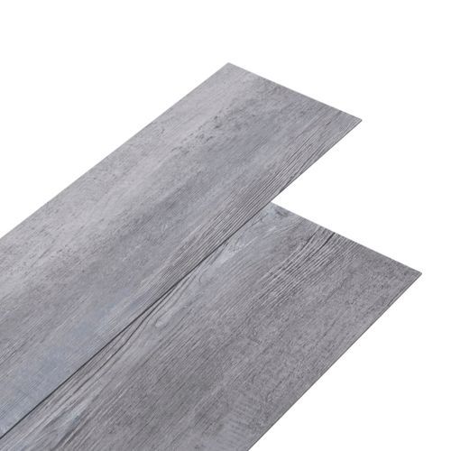 Planche de plancher PVC autoadhésif 5,21 m² 2 mm Gris bois mat - Photo n°2; ?>