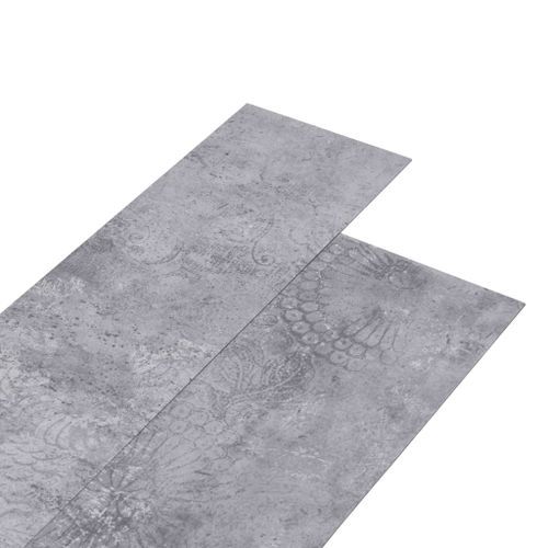 Planche de plancher PVC autoadhésif 5,21 m² 2 mm Gris ciment - Photo n°2; ?>