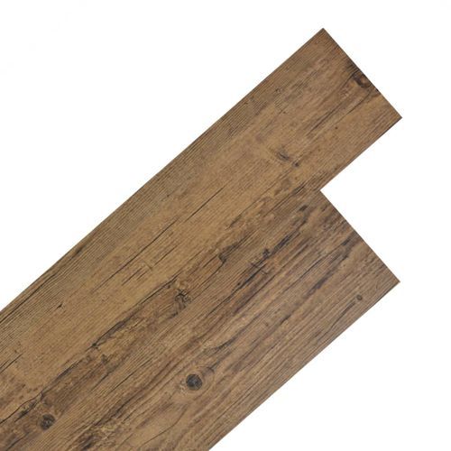 Planche de plancher PVC autoadhésif 5,21 m² 2 mm Marron noyer - Photo n°2; ?>