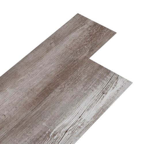 Planche de plancher PVC autoadhésif 5,21 m² 2mm Marron bois mat - Photo n°2; ?>