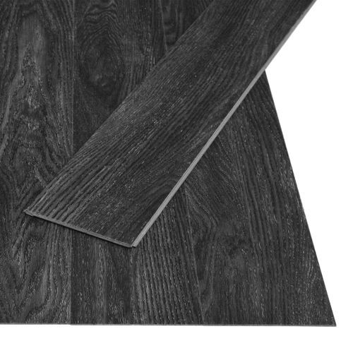 Plancher à enclenchement 3,51 m² 4 mm PVC Chêne Anthracite - Photo n°2; ?>