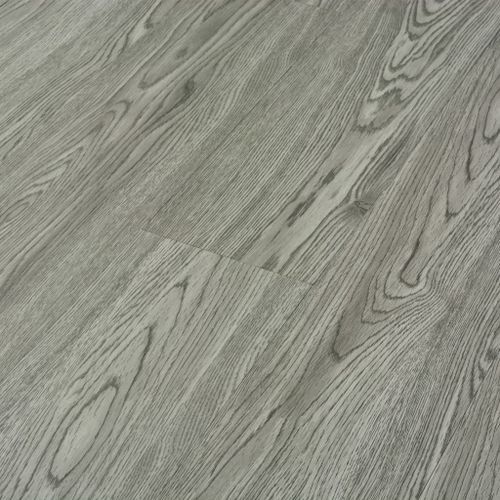 Plancher à enclenchement 3,51 m² 4 mm PVC Gris - Photo n°3; ?>