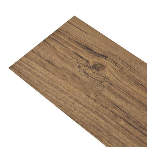 Planches de plancher autoadhésives 2,51 m² 2 mm Marron noyer - Photo n°3; ?>