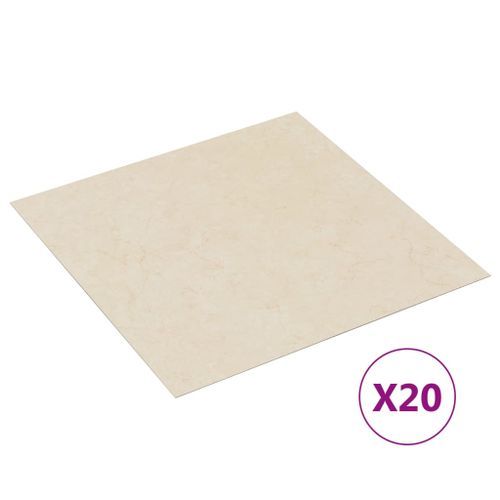 Planches de plancher autoadhésives 20 pcs PVC 1,86 m² Beige 2 - Photo n°2; ?>