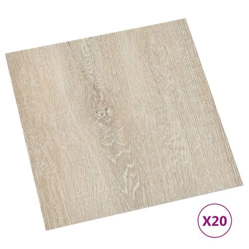 Planches de plancher autoadhésives 20 pcs PVC 1,86 m² Beige 4 - Photo n°2; ?>