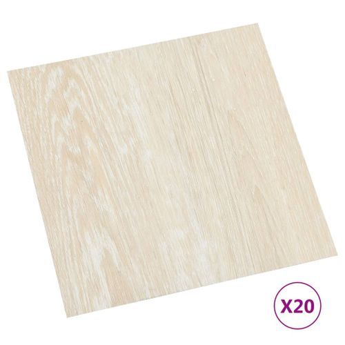 Planches de plancher autoadhésives 20 pcs PVC 1,86 m² Beige - Photo n°2; ?>