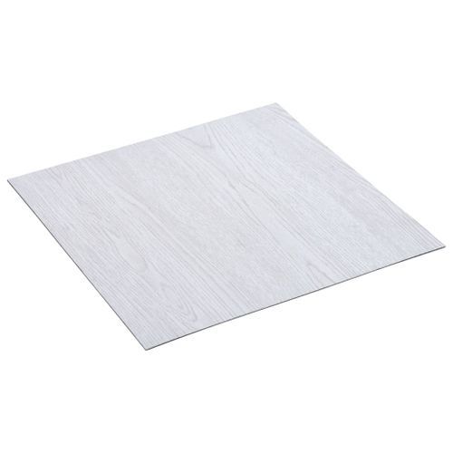 Planches de plancher autoadhésives 20 pcs PVC 1,86 m² Blanc - Photo n°2; ?>