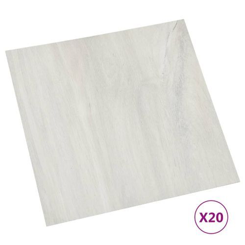 Planches de plancher autoadhésives 20 pcs PVC 1,86 m² Crème 2 - Photo n°2; ?>