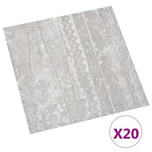 Planches de plancher autoadhésives 20 pcs PVC 1,86 m² Gris 2 - Photo n°2; ?>