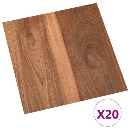 Planches de plancher autoadhésives 20 pcs PVC 1,86 m² Marron 3 - Photo n°2; ?>