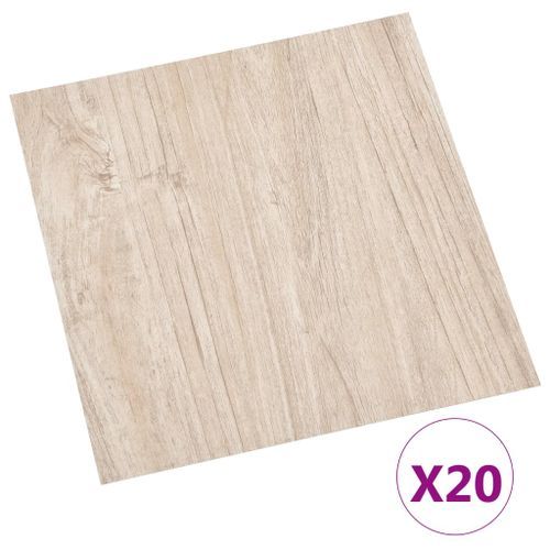 Planches de plancher autoadhésives 20 pcs PVC 1,86 m² Marron 2 - Photo n°2; ?>