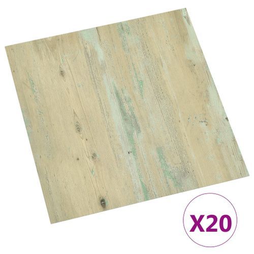 Planches de plancher autoadhésives 20 pcs PVC 1,86 m² Marron - Photo n°2; ?>