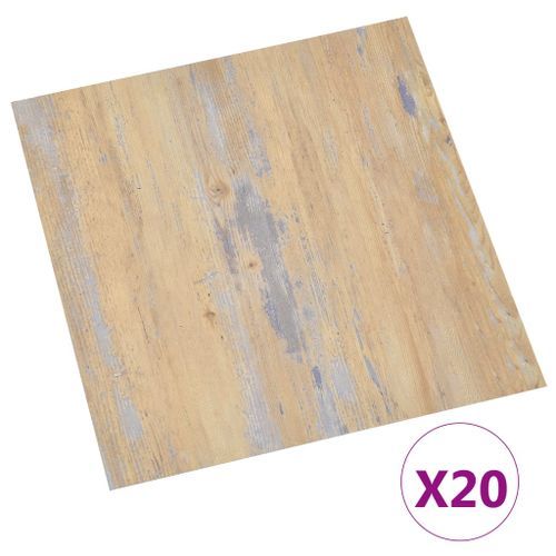 Planches de plancher autoadhésives 20 pcs PVC 1,86 m² Marron 5 - Photo n°2; ?>