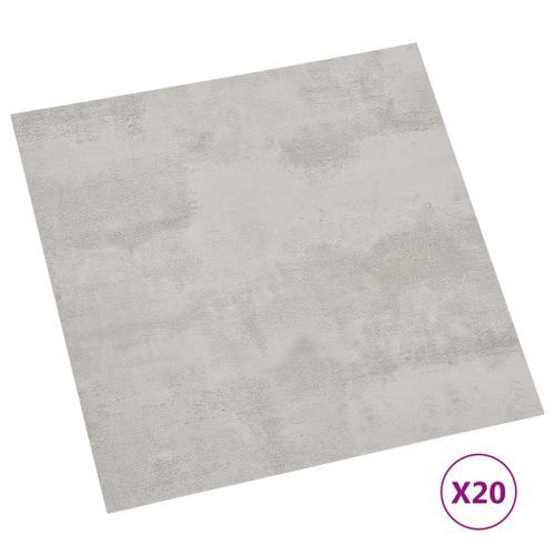 Planches de plancher autoadhésives 20 pcs PVC 1,86m² Gris clair 4 - Photo n°2; ?>