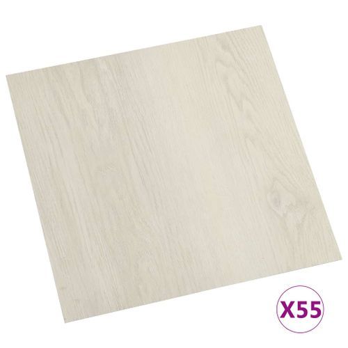 Planches de plancher autoadhésives 55 pcs PVC 5,11 m² Beige 3 - Photo n°2; ?>