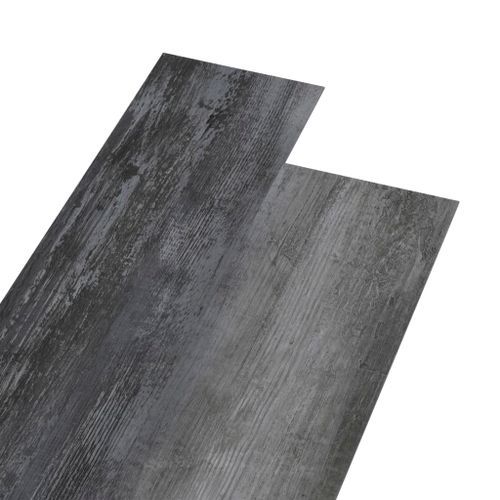 Planches de plancher PVC 4,46 m² 3 mm Gris brillant - Photo n°2; ?>