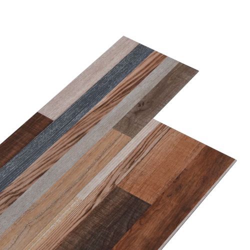 Planches de plancher PVC 4,46 m² 3 mm Multicolore - Photo n°2; ?>