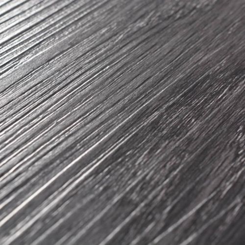Planches de plancher PVC 4,46 m² 3 mm Noir - Photo n°3; ?>
