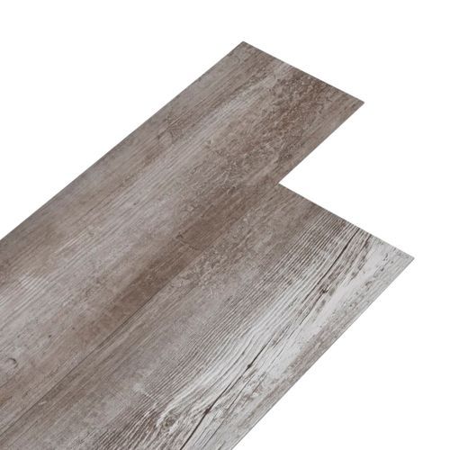 Planches de plancher PVC 5,02m² 2mm Autoadhésif Marron bois mat - Photo n°2; ?>