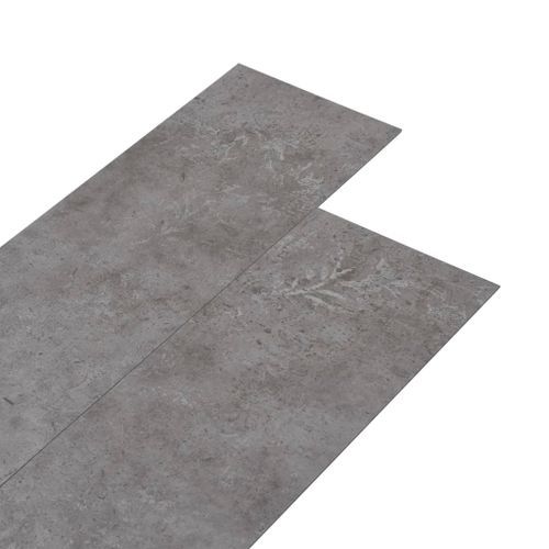 Planches de plancher PVC 5,26 m² 2 mm Gris béton - Photo n°2; ?>