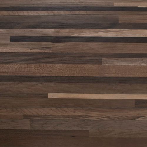 Planches de plancher PVC 5,26 m² 2 mm Marron rayé - Photo n°3; ?>