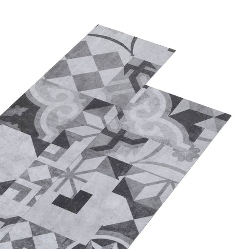 Planches de plancher PVC 5,26 m² 2 mm Motif de gris - Photo n°2; ?>