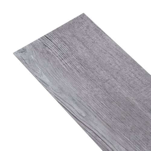 Planches de plancher PVC autoadhésif 2,51 m² 2 mm Gris bois mat - Photo n°3; ?>