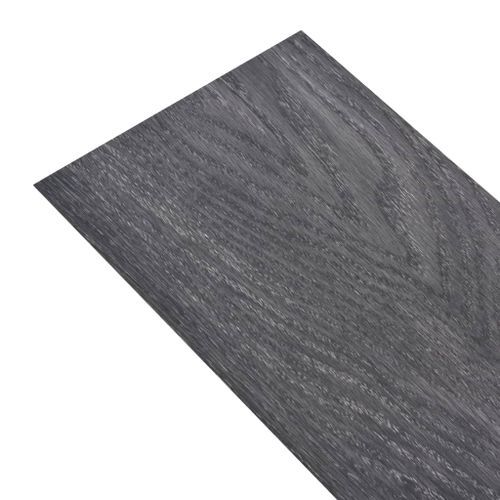 Planches de plancher PVC autoadhésif 2,51 m² 2 mm Noir et blanc - Photo n°3; ?>