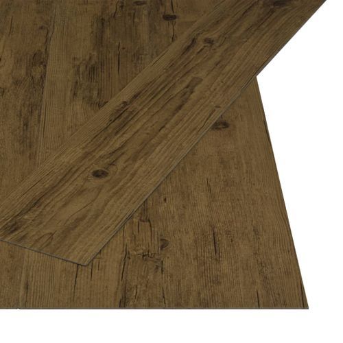 Planches de sol autoadhésives 4,46 m² 3 mm PVC Marron naturel - Photo n°2; ?>