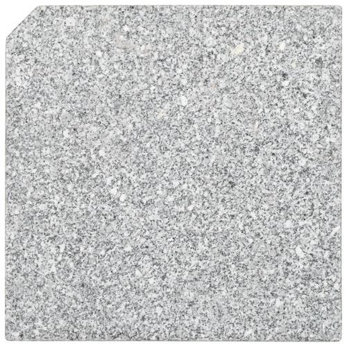 Plaque de poids carrée pour parasol Granit 25 kg Gris - Photo n°3; ?>