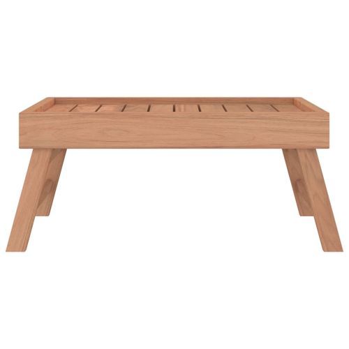 Plateau pliable 55x35x25 cm Bois de teck massif - Photo n°3; ?>